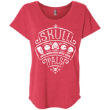 T-Shirts Vintage Red / X-Small Skull Pals Triblend Dolman Sleeve