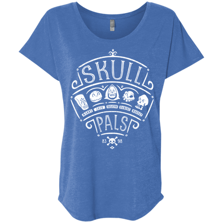 T-Shirts Vintage Royal / X-Small Skull Pals Triblend Dolman Sleeve