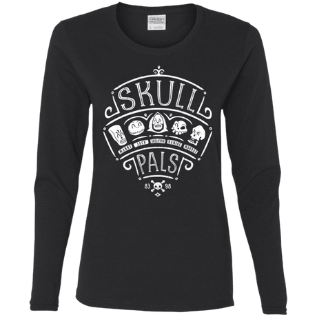 T-Shirts Black / S Skull Pals Women's Long Sleeve T-Shirt