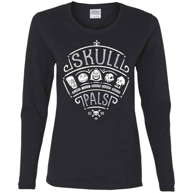 T-Shirts Black / S Skull Pals Women's Long Sleeve T-Shirt