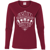 T-Shirts Cardinal / S Skull Pals Women's Long Sleeve T-Shirt