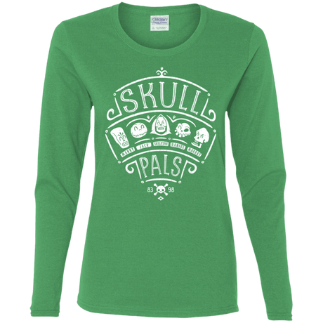 T-Shirts Irish Green / S Skull Pals Women's Long Sleeve T-Shirt