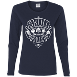 T-Shirts Navy / S Skull Pals Women's Long Sleeve T-Shirt