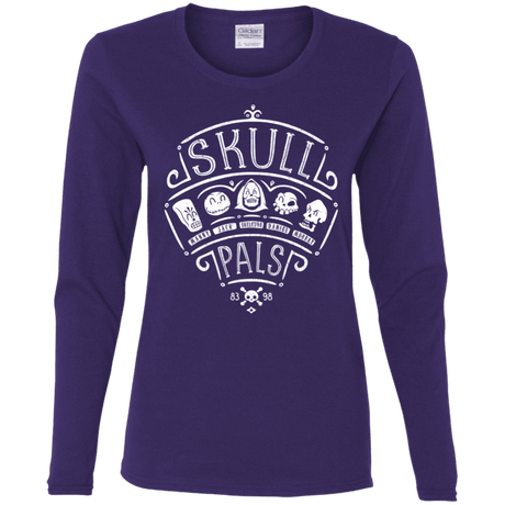 T-Shirts Purple / S Skull Pals Women's Long Sleeve T-Shirt