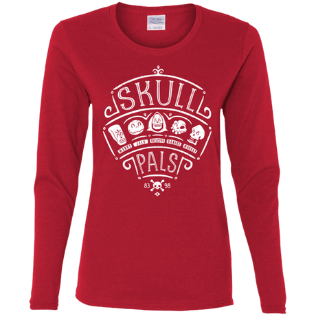 T-Shirts Red / S Skull Pals Women's Long Sleeve T-Shirt