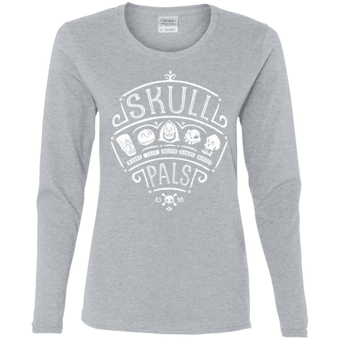 T-Shirts Sport Grey / S Skull Pals Women's Long Sleeve T-Shirt
