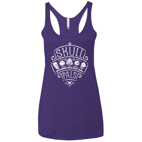 T-Shirts Purple Rush / X-Small Skull Pals Women's Triblend Racerback Tank