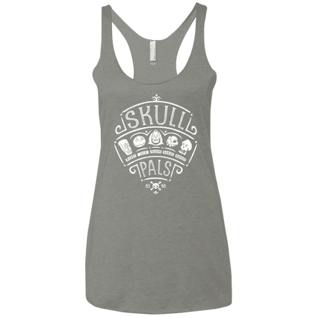 T-Shirts Venetian Grey / X-Small Skull Pals Women's Triblend Racerback Tank