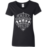 T-Shirts Black / S Skull Pals Women's V-Neck T-Shirt