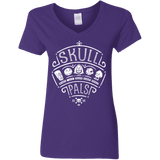 T-Shirts Purple / S Skull Pals Women's V-Neck T-Shirt