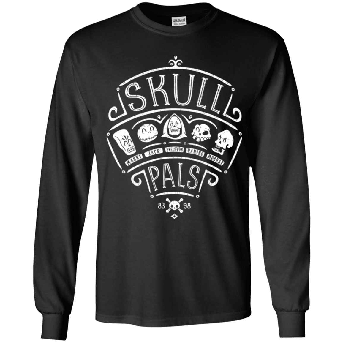 T-Shirts Black / YS Skull Pals Youth Long Sleeve T-Shirt