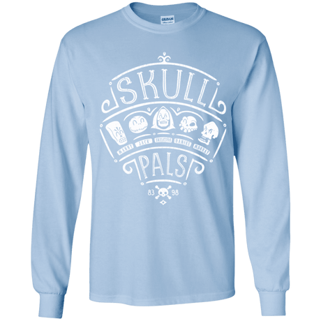 T-Shirts Light Blue / YS Skull Pals Youth Long Sleeve T-Shirt