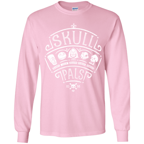 T-Shirts Light Pink / YS Skull Pals Youth Long Sleeve T-Shirt