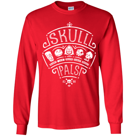 T-Shirts Red / YS Skull Pals Youth Long Sleeve T-Shirt
