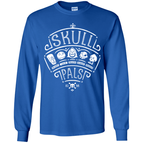 T-Shirts Royal / YS Skull Pals Youth Long Sleeve T-Shirt