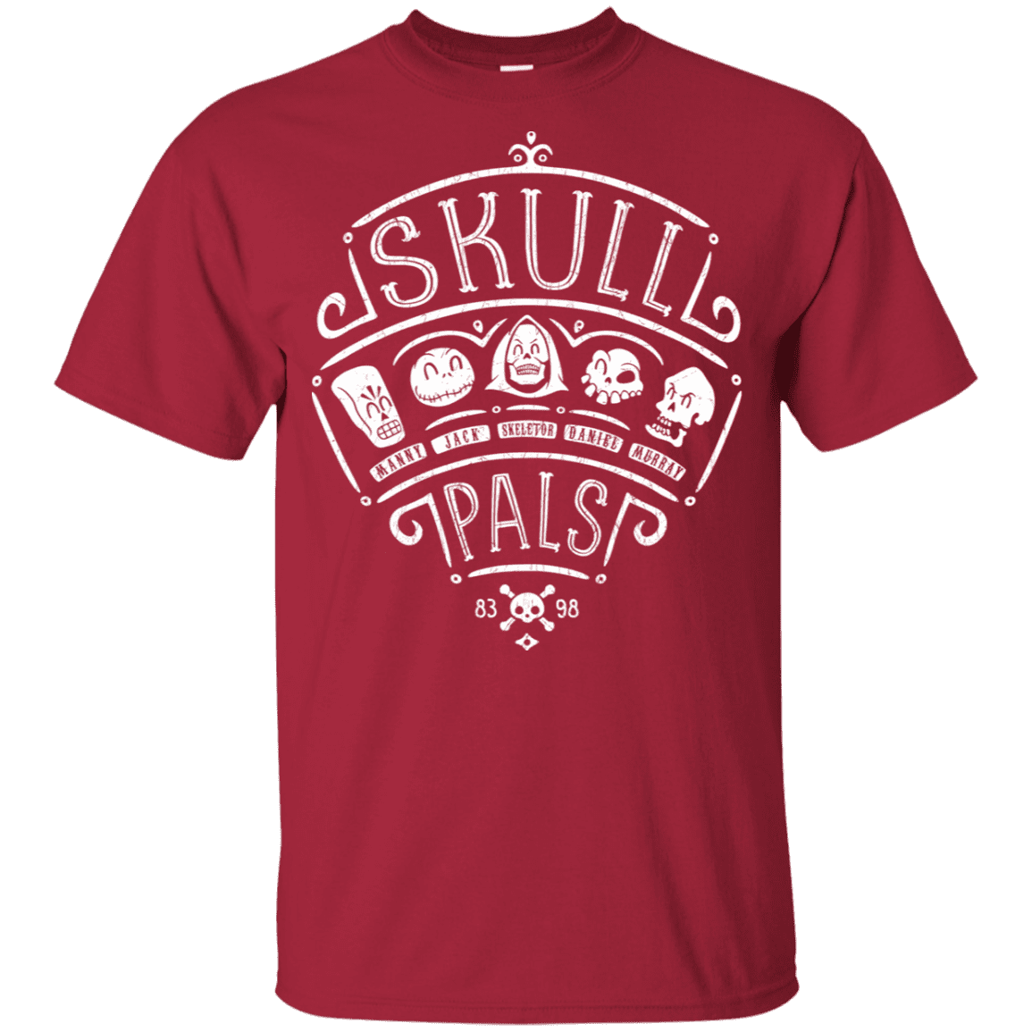 T-Shirts Cardinal / YXS Skull Pals Youth T-Shirt