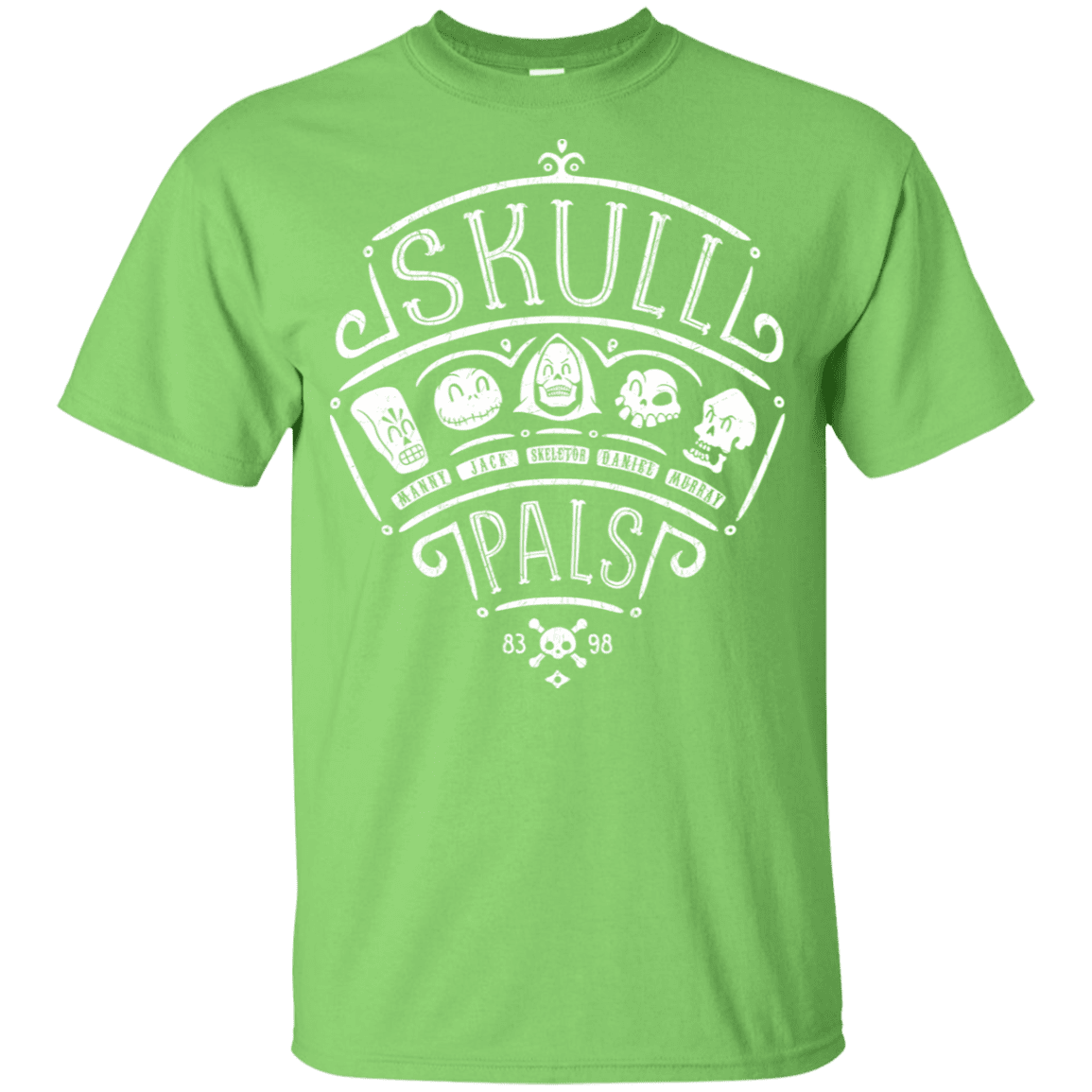 T-Shirts Lime / YXS Skull Pals Youth T-Shirt