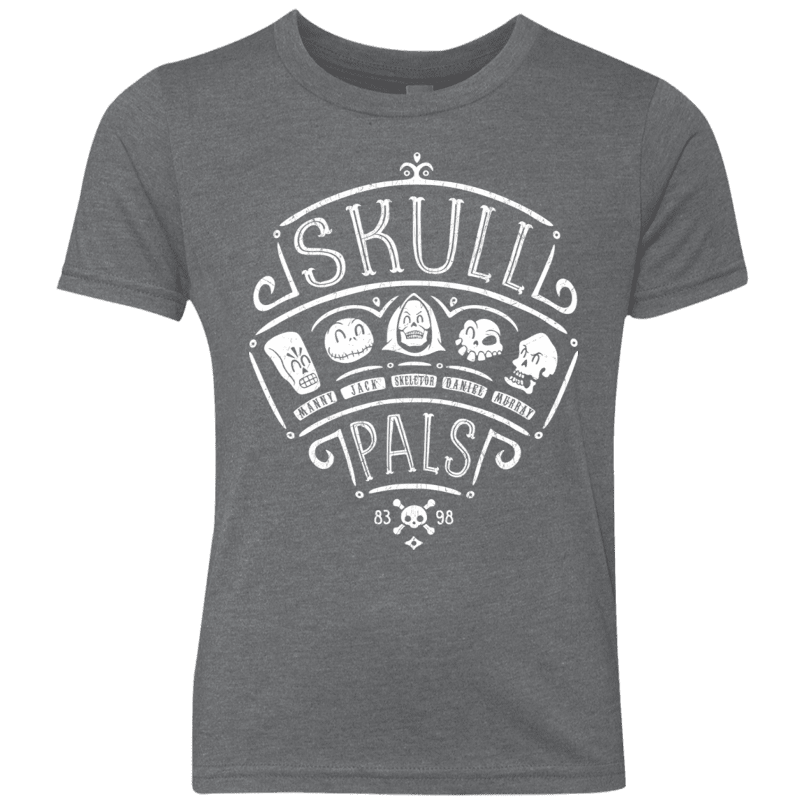 T-Shirts Premium Heather / YXS Skull Pals Youth Triblend T-Shirt