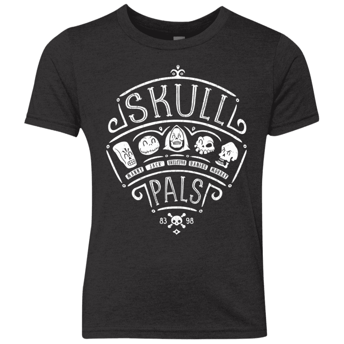 T-Shirts Vintage Black / YXS Skull Pals Youth Triblend T-Shirt