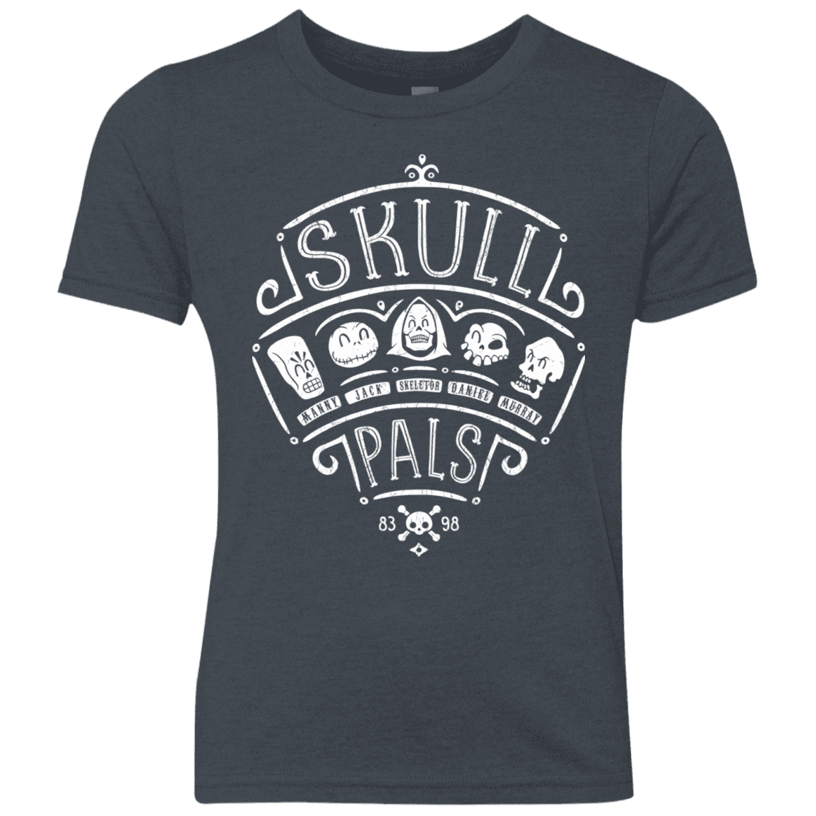 T-Shirts Vintage Navy / YXS Skull Pals Youth Triblend T-Shirt