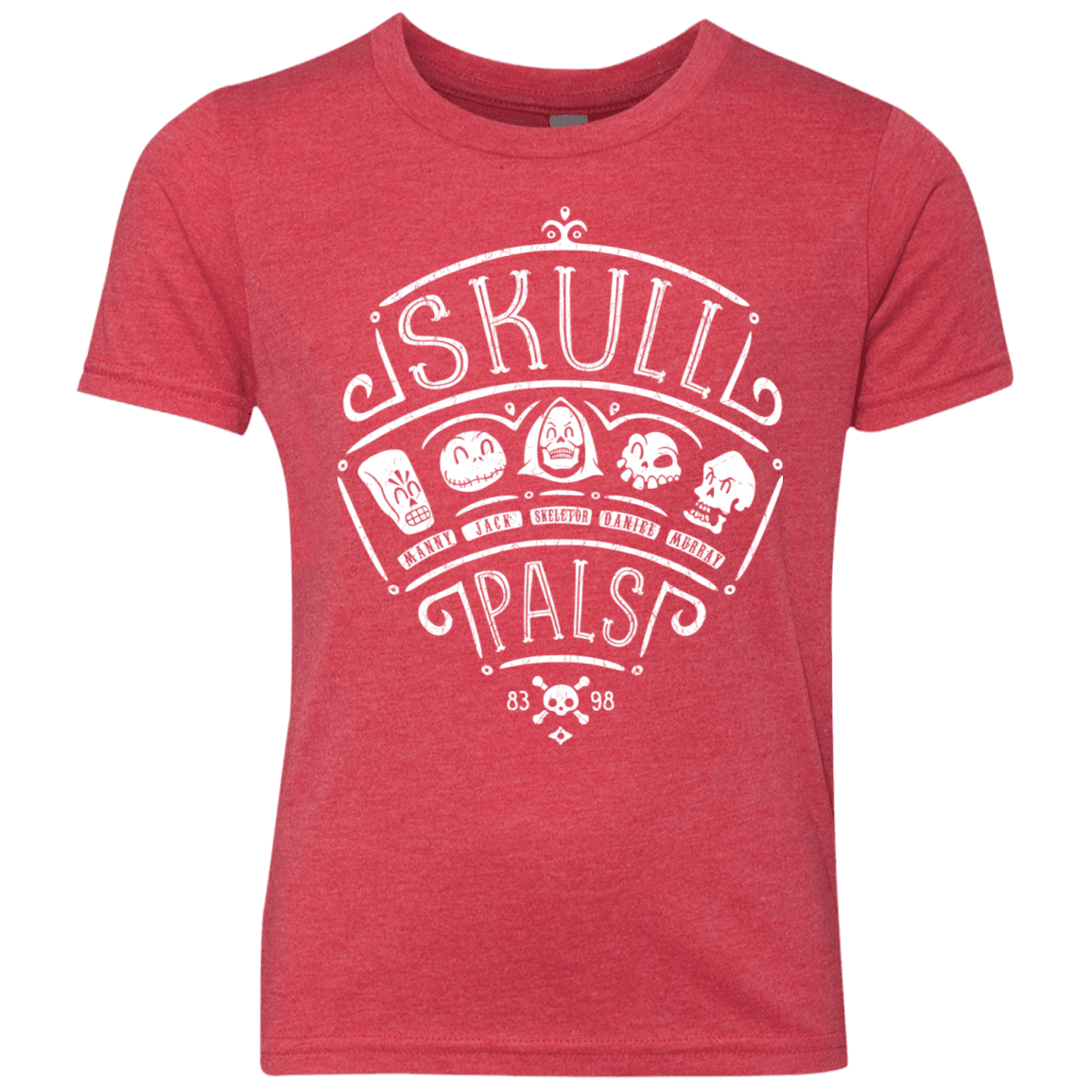 T-Shirts Vintage Red / YXS Skull Pals Youth Triblend T-Shirt