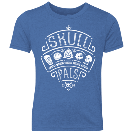 T-Shirts Vintage Royal / YXS Skull Pals Youth Triblend T-Shirt
