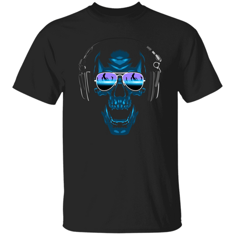 T-Shirts Black / S Skull Techno T-Shirt