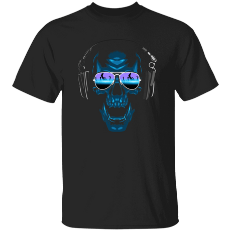 T-Shirts Black / YXS Skull Techno Youth T-Shirt