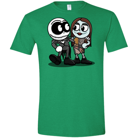 T-Shirts Heather Irish Green / S Skullhead Men's Semi-Fitted Softstyle