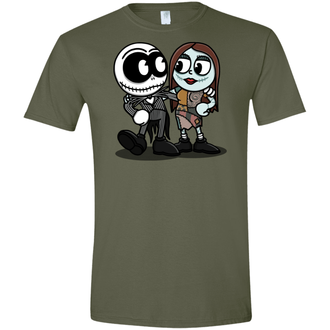 T-Shirts Military Green / S Skullhead Men's Semi-Fitted Softstyle