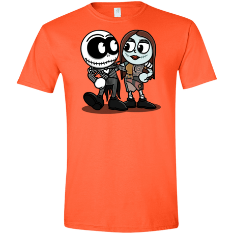 T-Shirts Orange / S Skullhead Men's Semi-Fitted Softstyle