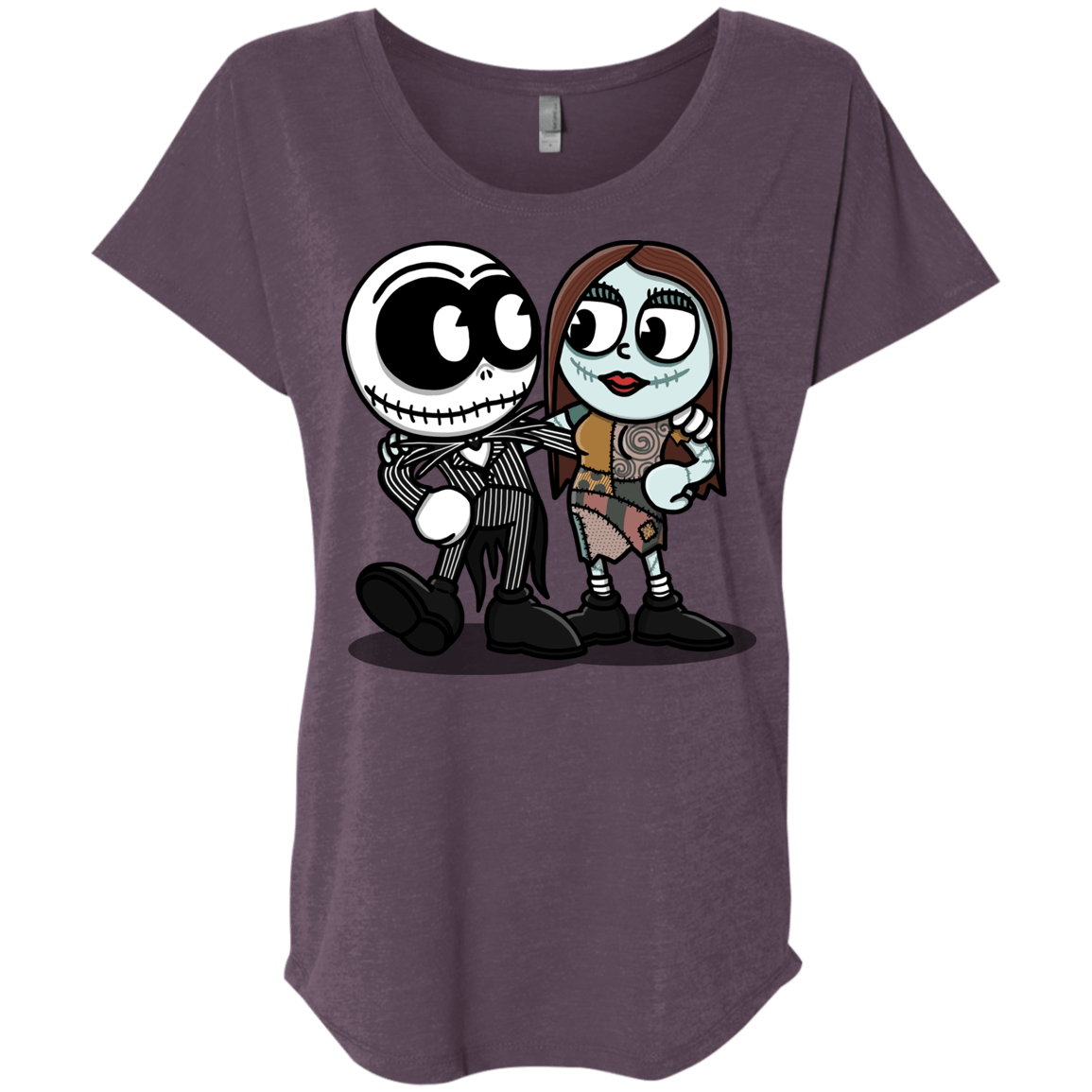 T-Shirts Vintage Purple / X-Small Skullhead Triblend Dolman Sleeve