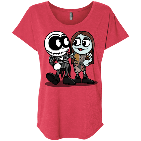 T-Shirts Vintage Red / X-Small Skullhead Triblend Dolman Sleeve