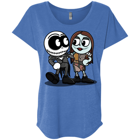 T-Shirts Vintage Royal / X-Small Skullhead Triblend Dolman Sleeve