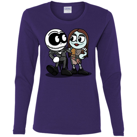 T-Shirts Purple / S Skullhead Women's Long Sleeve T-Shirt