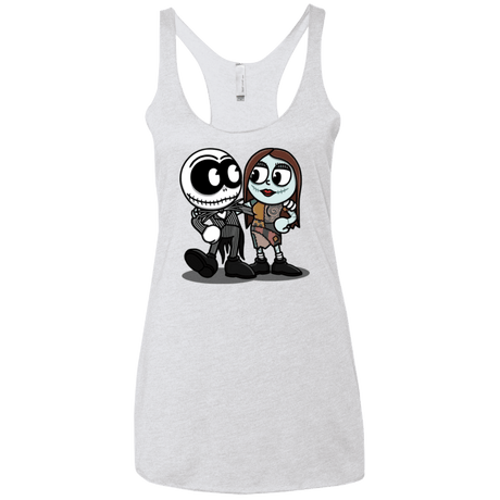 T-Shirts Heather White / X-Small Skullhead Women's Triblend Racerback Tank