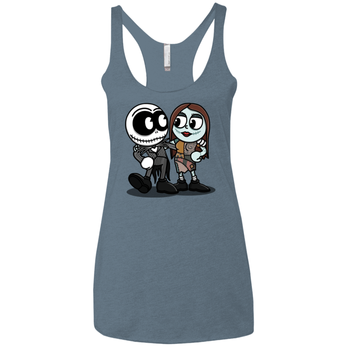 T-Shirts Indigo / X-Small Skullhead Women's Triblend Racerback Tank