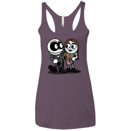 T-Shirts Vintage Purple / X-Small Skullhead Women's Triblend Racerback Tank