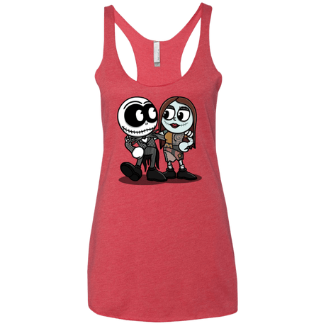 T-Shirts Vintage Red / X-Small Skullhead Women's Triblend Racerback Tank