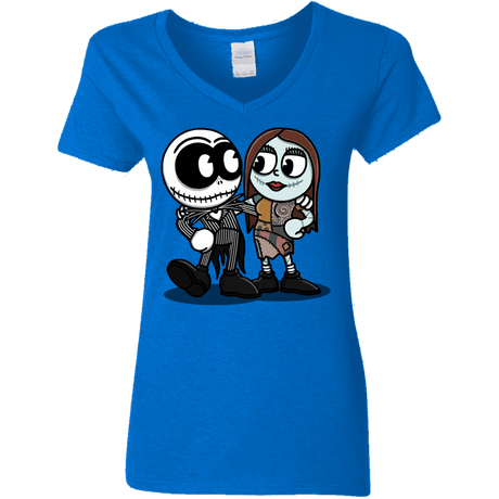 T-Shirts Royal / S Skullhead Women's V-Neck T-Shirt