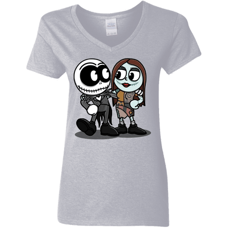 T-Shirts Sport Grey / S Skullhead Women's V-Neck T-Shirt