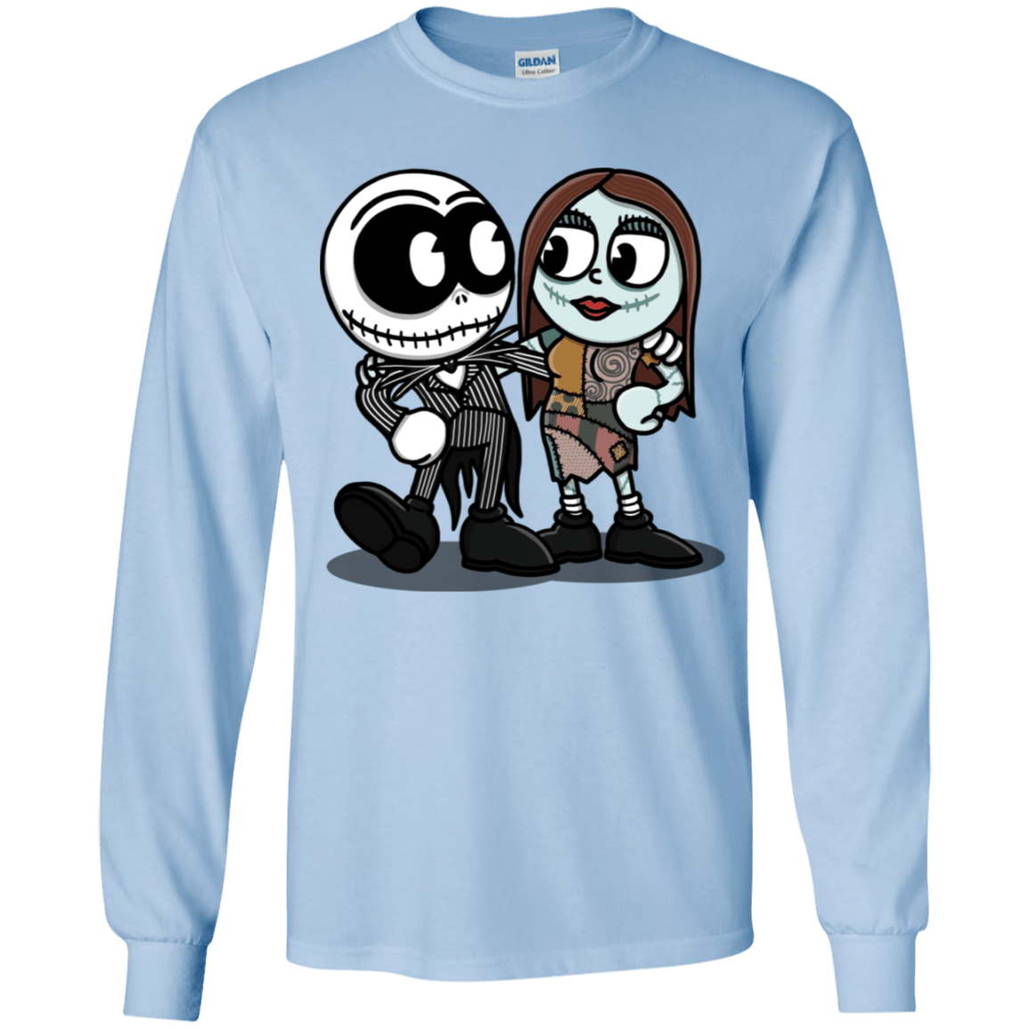 T-Shirts Light Blue / YS Skullhead Youth Long Sleeve T-Shirt