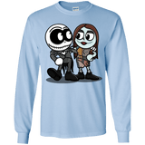 T-Shirts Light Blue / YS Skullhead Youth Long Sleeve T-Shirt