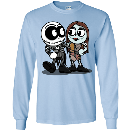 T-Shirts Light Blue / YS Skullhead Youth Long Sleeve T-Shirt