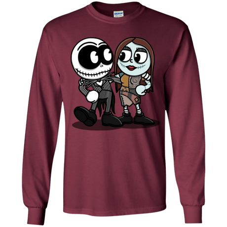 T-Shirts Maroon / YS Skullhead Youth Long Sleeve T-Shirt