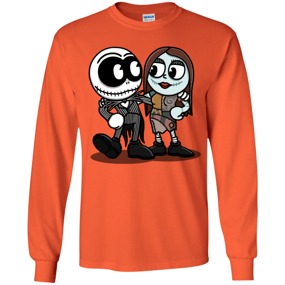 T-Shirts Orange / YS Skullhead Youth Long Sleeve T-Shirt
