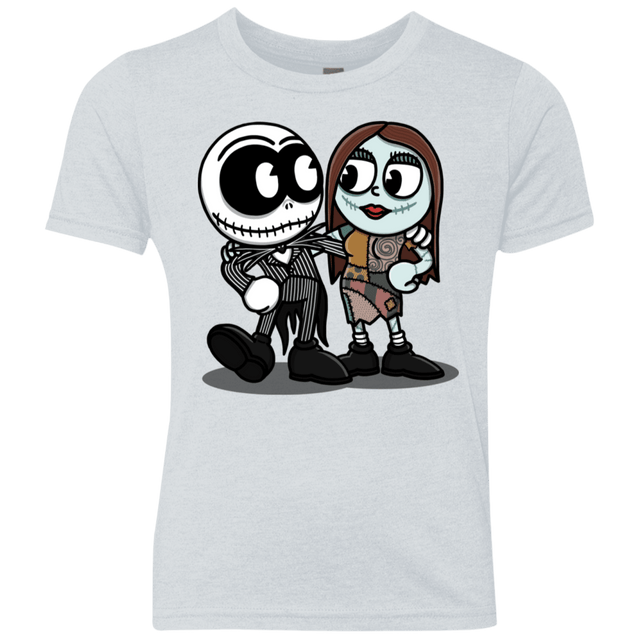T-Shirts Heather White / YXS Skullhead Youth Triblend T-Shirt
