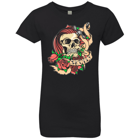 T-Shirts Black / YXS SKULLY Girls Premium T-Shirt