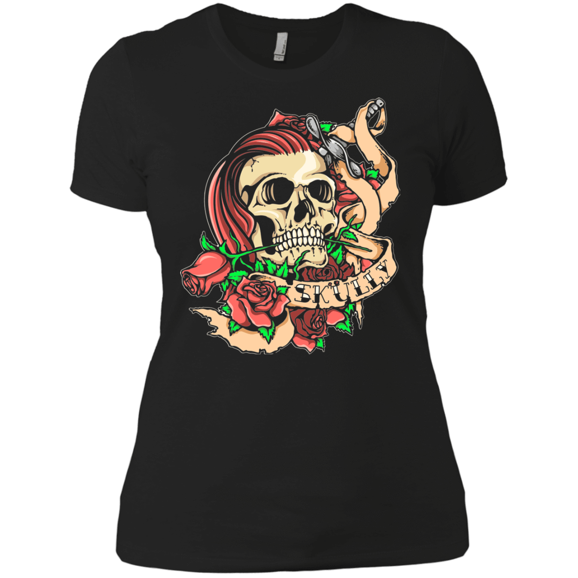 T-Shirts Black / X-Small SKULLY Women's Premium T-Shirt