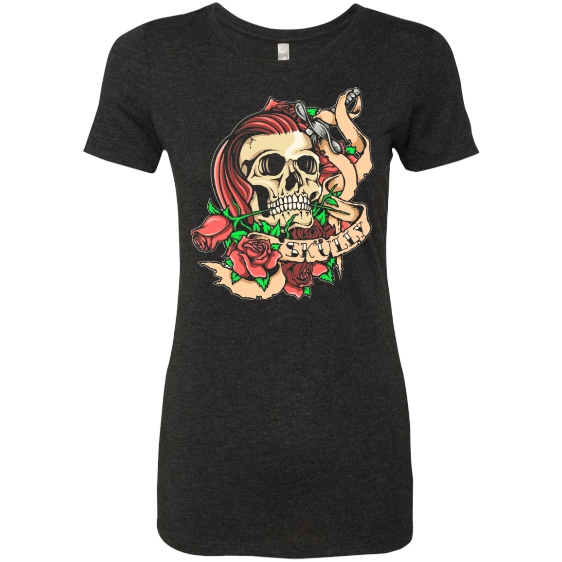 T-Shirts Vintage Black / Small SKULLY Women's Triblend T-Shirt